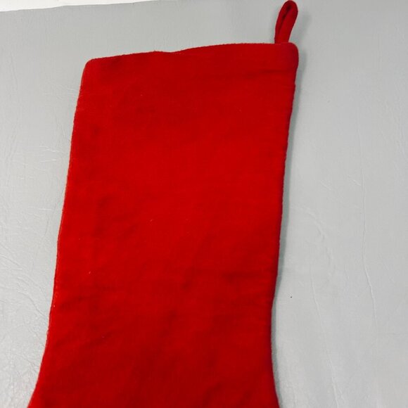 Vintage Needlepoint Disney Christmas Stocking -Kurt Adler Mickey Mouse with Tree - Picture 5 of 9